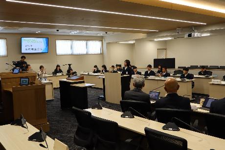 美咲中央小学校議会体験学習