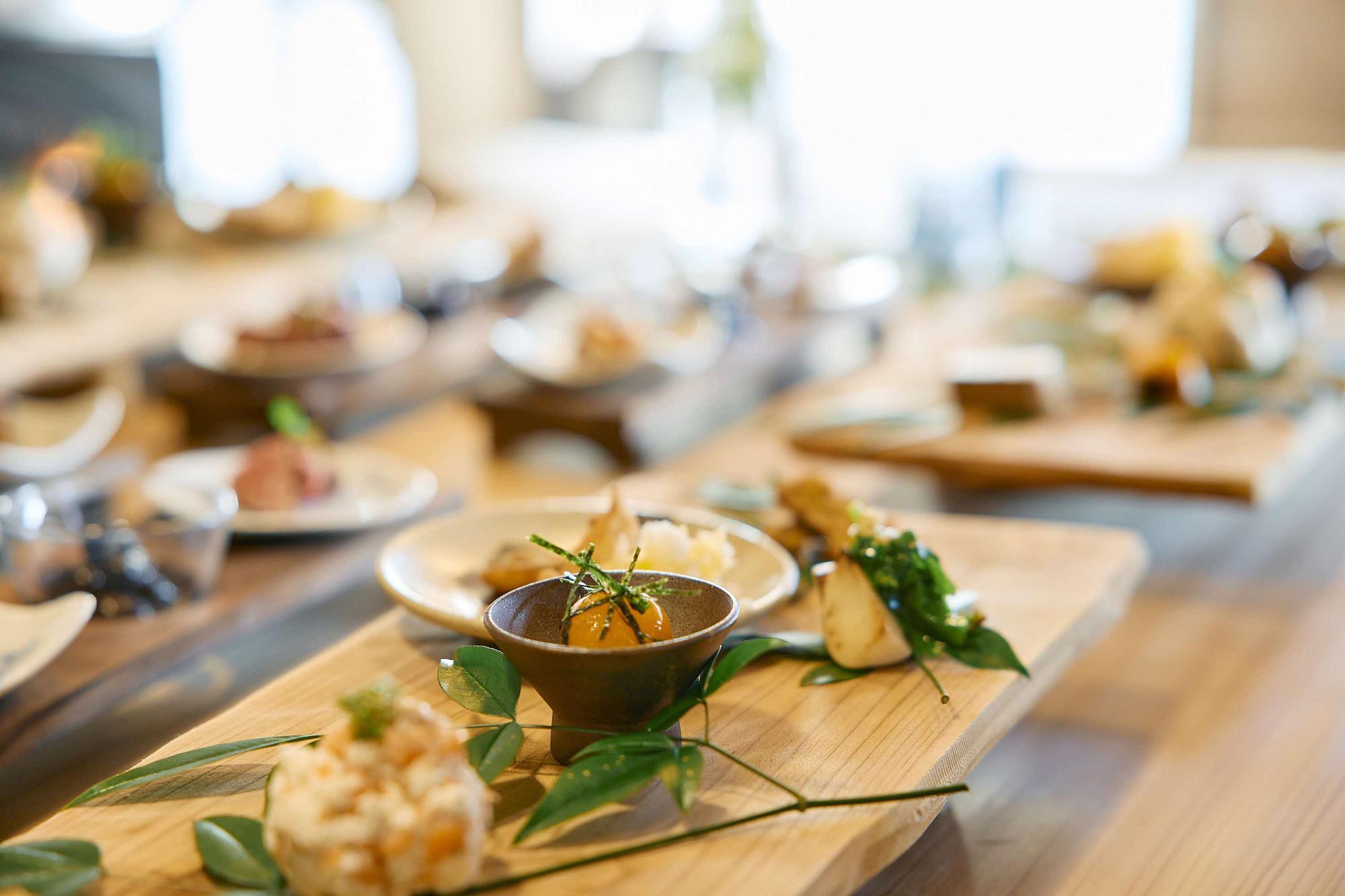 採れたて野菜料理があるシャンブルドットの画像