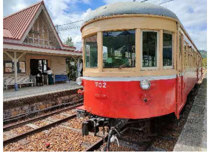 柵原ふれあい鉱山公園の鉄道の画像