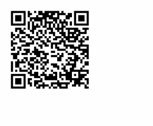 美崎町立図書館の公式LINEのページへ移動するQRコード（LINEのサイトへリンク）