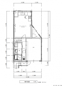 募集中の中間管理住宅1階の間取り図
